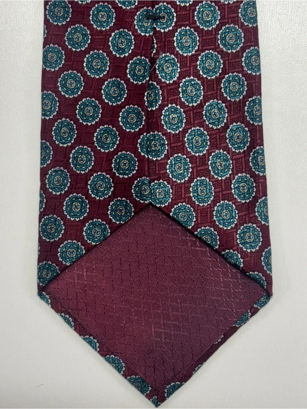Vintage Courchevel by Damon Union Made Italian Silk Wide Tie Made USA
